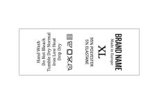 Etiquetas de cuidado textil Model TC-M26