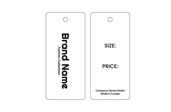 Etiqueta de cartón Model HT-M117