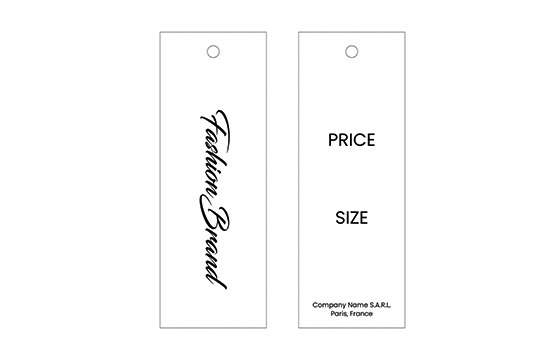 Etiqueta de cartón Model HT-M122