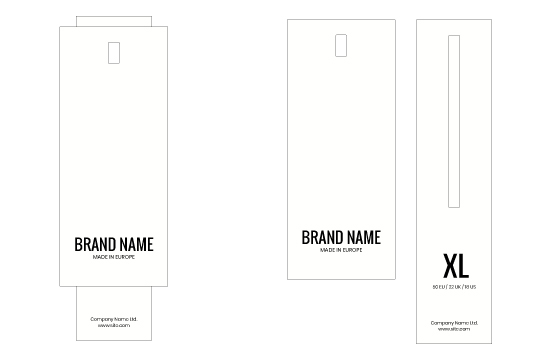 Etiqueta de cartón Model HT-M90