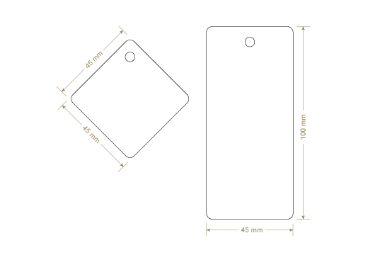 Etiqueta de cartón Model HT-M93