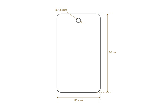 Etiqueta de cartón Model HT-M99
