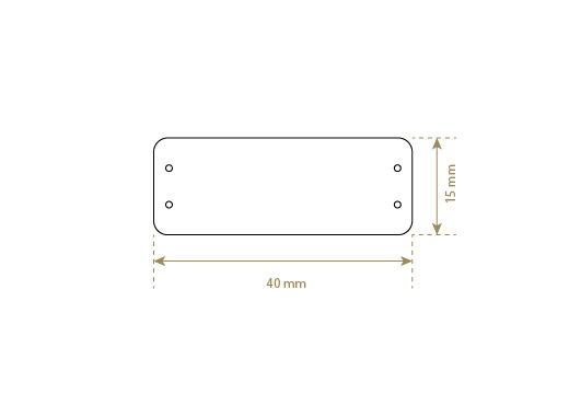 Etiqueta de cuero sintético Model EP-M104