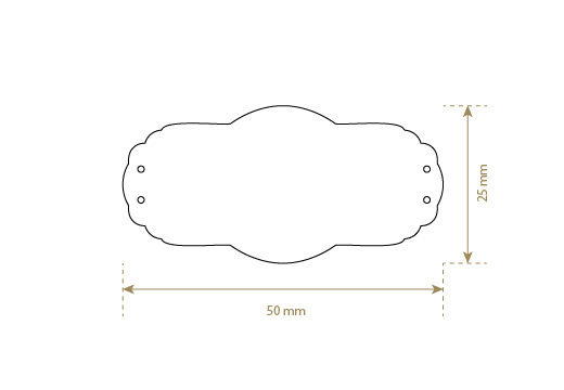 Etiqueta de cuero sintético Model EP-M105