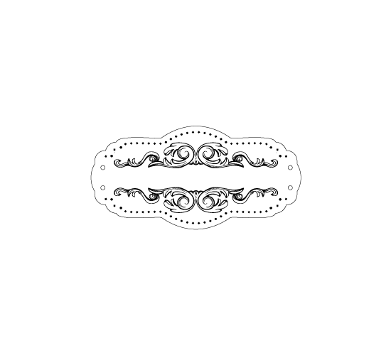 Etiqueta de cuero sintético Model EP-M105