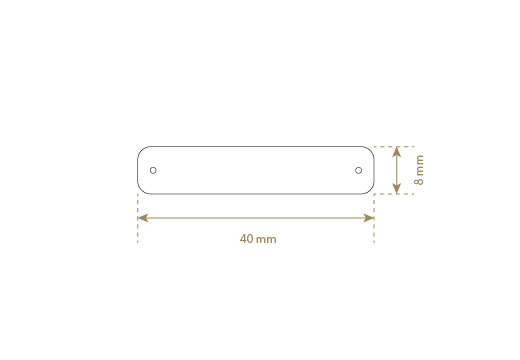 Etiqueta de cuero sintético Model EP-M107