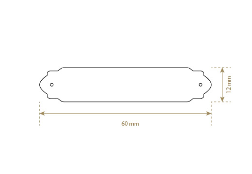 Etiqueta de cuero sintético Model EP-M116