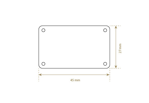Etiqueta de cuero sintético Model EP-M132