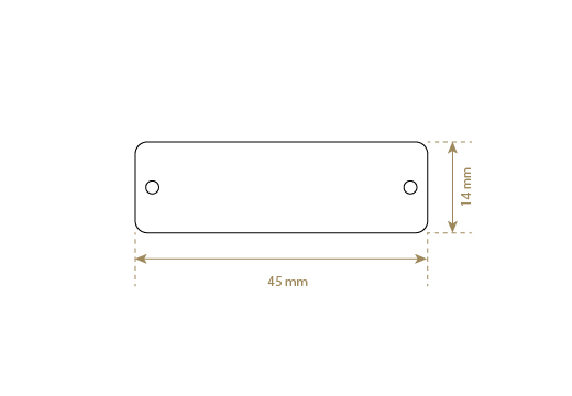 Etiqueta de cuero sintético Model EP-M162