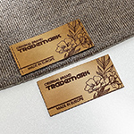 Etiqueta de cuero natural Model EP-M3