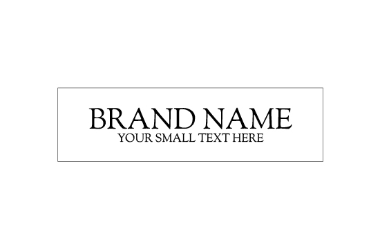 Etiqueta de cuero natural Model EP-M55