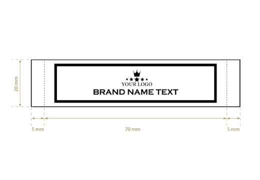 Etiqueta textil tejida Strong Style Model WL-M4