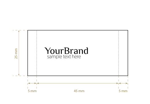 Etiqueta textil tejida Free Style Model WL-M82